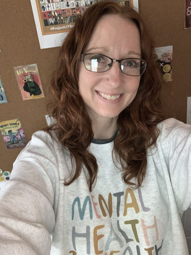 Customer photo review of Mental Health Is Health -- Sweatshirt