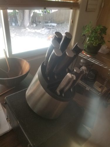 Customer photo review of Set de Couteaux de Chef Japonais en Acier Inoxydable