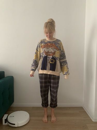 Customer photo review of Van gogh Cartoon Sweater