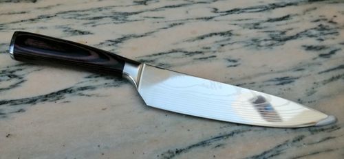 Customer photo review of Set de Couteaux de Chef Japonais en Acier Inoxydable
