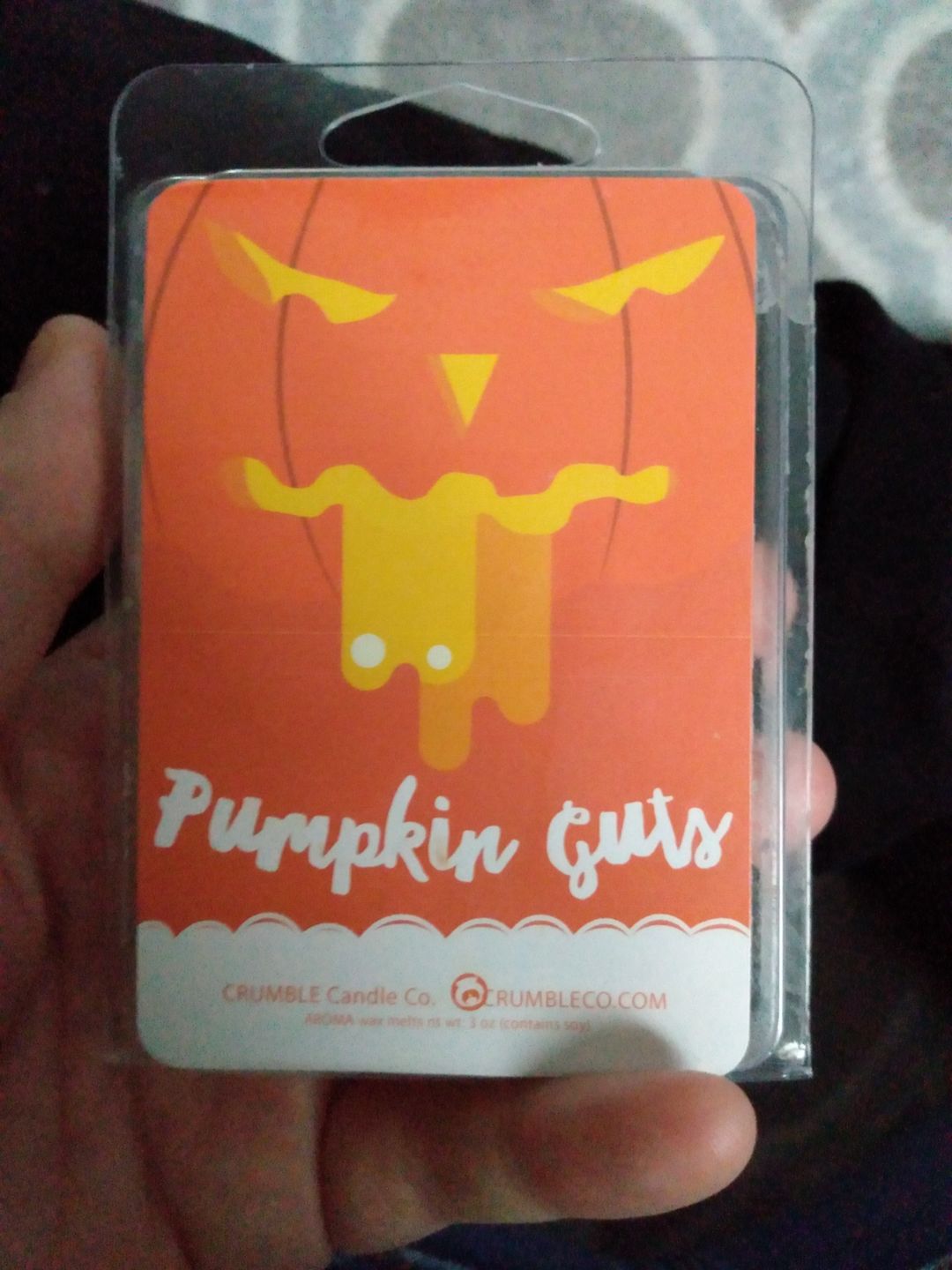 Customer photo review of Pumpkin Guts Wax Melt