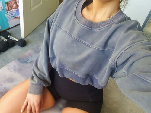 Customer photo review of Adjustable Cropped Jumper