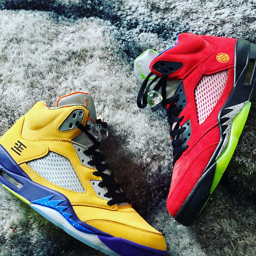 Customer photo review of Air Jordan 5 "What The" Early Pairs