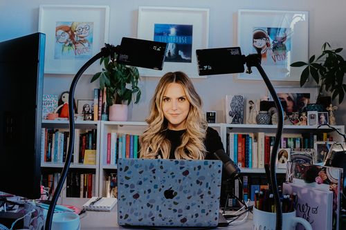 Customer photo review of Terrazzo MacBook skin