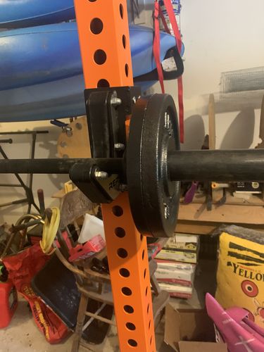 Customer photo review of 445LB SET - Cast Iron Olympic Plates (shipping included)