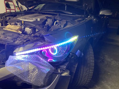 Customer photo review of 2014-2020 Infiniti Q50 Flow Color Chasing DRL