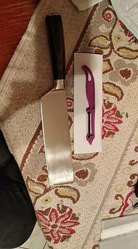 Customer photo review of Set de Couteaux de Chef Japonais en Acier Inoxydable