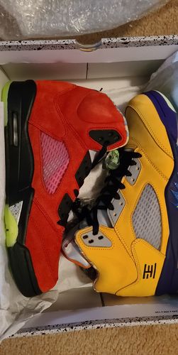 Customer photo review of Air Jordan 5 "What The" Early Pairs