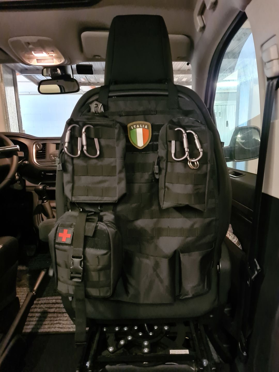 Customer photo review of Tactical MOLLE Car Seat Organizer v2