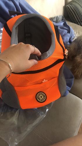 Customer photo review of Petyfy™ Dog Backpack + Reflective Dogs Harness for FREE!