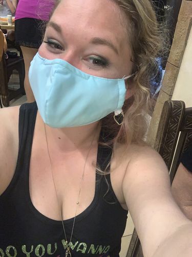 Customer photo review of Advanced Nanotech Premium Face Mask