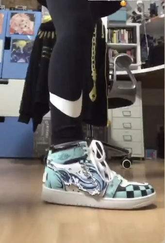 Customer photo review of Sneaker Demon Slayer - Tanjiro Kamado 2.0