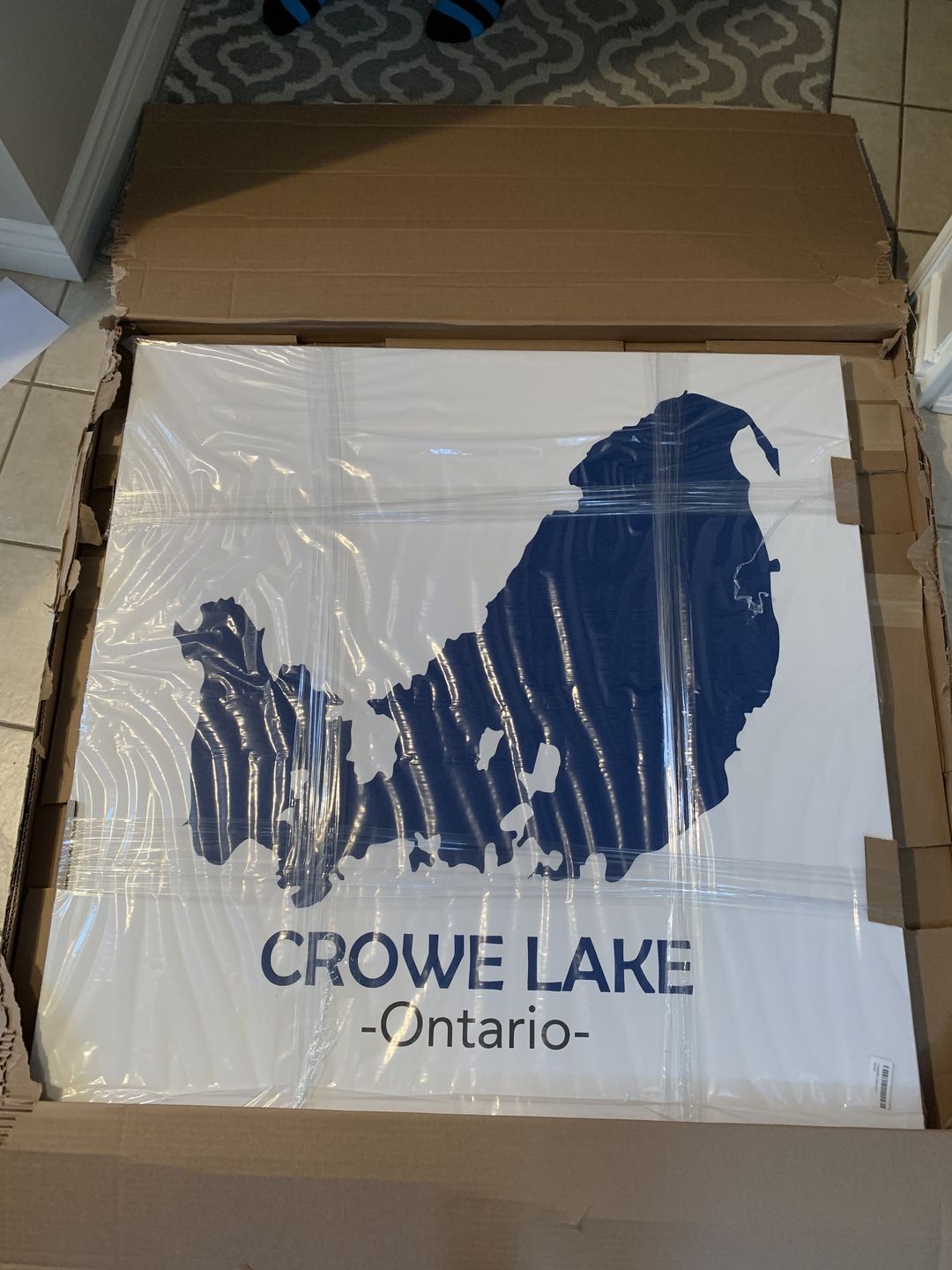 Customer photo review of Custom Lake Square Canvas