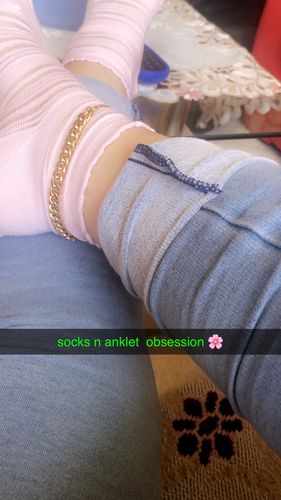 Customer photo review of Cuban Anklet