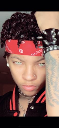 Customer photo review of New York Grey Prescription Contact Lenses