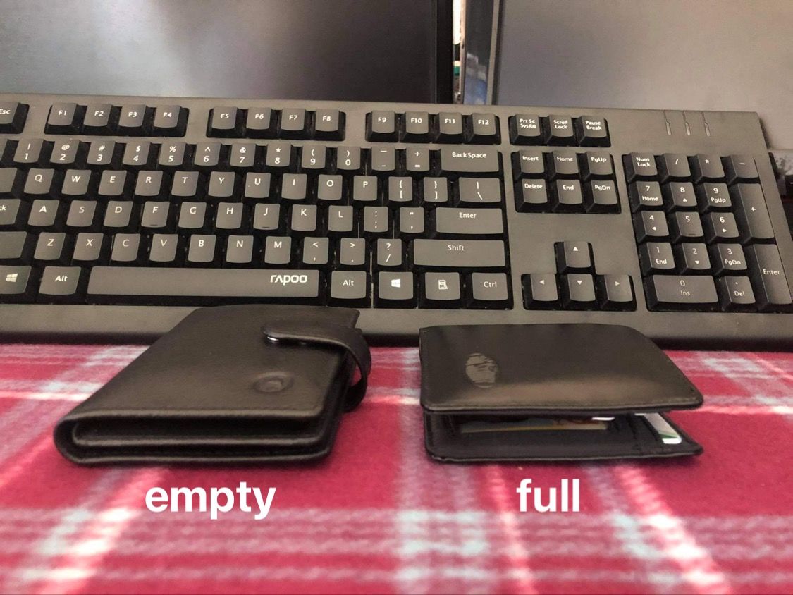 Customer photo review of RFID Blocking Leather Multi Bi-fold Black