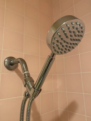 Customer photo review of 1-Spray Handheld Shower Head Set
