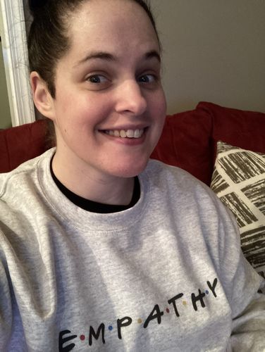 Customer photo review of EMPATHY (Friends) -- Sweatshirt