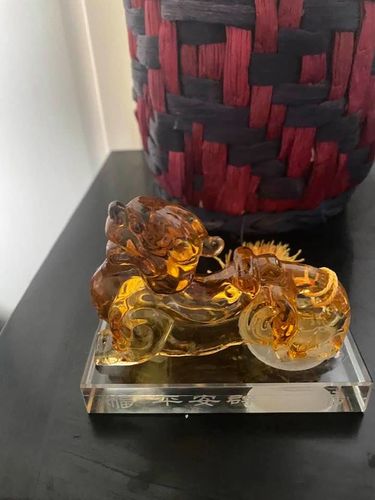 Customer photo review of Luck and Wealth Piyao Citrine Figurine