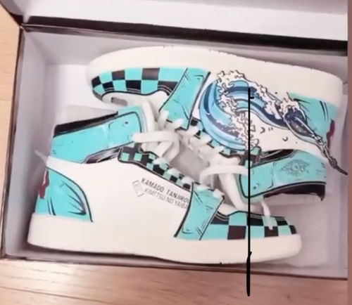 Customer photo review of Sneaker Demon Slayer - Tanjiro Kamado 2.0