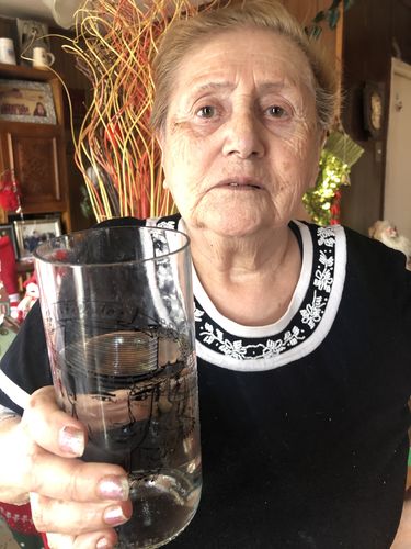 Customer photo review of Los Divos - Juego de 6 Vasos Green Glass