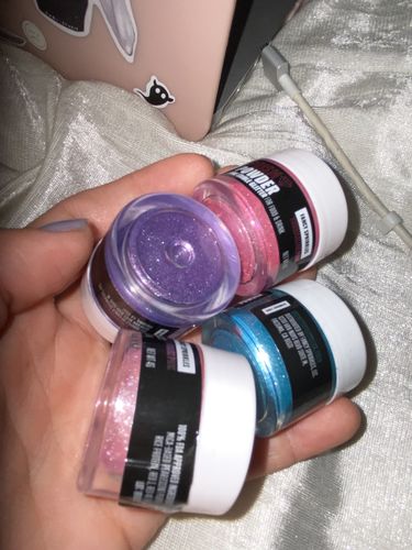 Customer photo review of AMETHYST PURPLE PRISM POWDER®