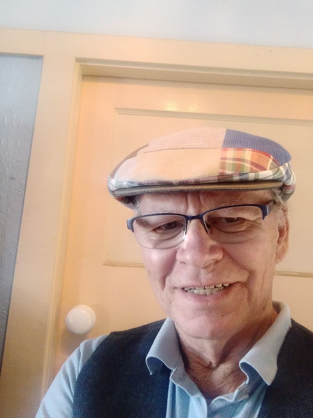 Customer photo review of Vintage Cap Patchwork Linen