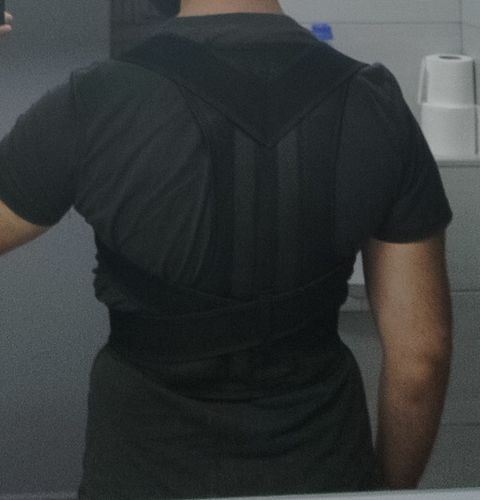 Customer photo review of Back Posture Corrector Posture Brace Support - Adjustable Back Trainer
