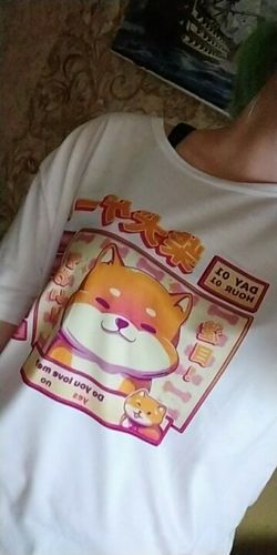 Customer photo review of Shiba Inu T Shirt