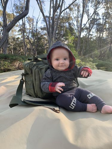 Customer photo review of Tacpac 'Recon 2.0' Hunter Green Nappy Bag Set