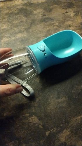 Customer photo review of Shiba Inu Water Bottle