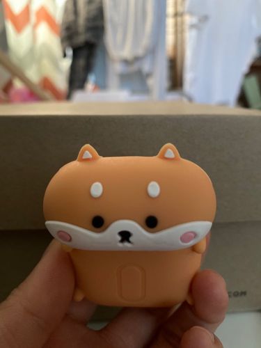 Customer photo review of Shiba Inu Airpods Case