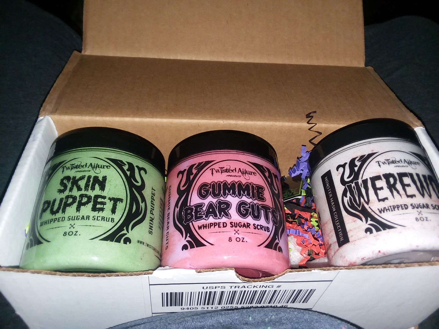 Customer photo review of Gummie Bear Guts Sugar Scrub
