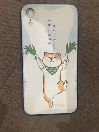 Customer photo review of Shiba Inu iPhone Case