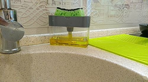 Customer photo review of Smart™ Liquid Soap Pump Dispenser + Sponge Holder (With Free Sponge)