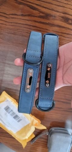 Customer photo review of Personalized Shiba Collar and Leash