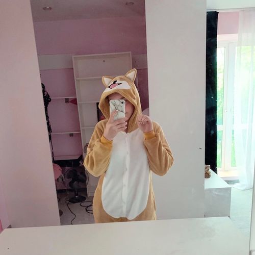 Customer photo review of Shiba Onesie