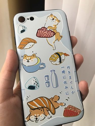 Customer photo review of Shiba Inu iPhone Case