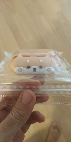 Customer photo review of Shiba Inu Airpods Case