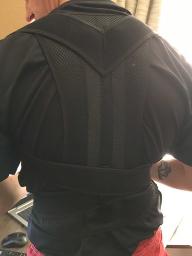 Customer photo review of Back Posture Corrector Posture Brace Support - Adjustable Back Trainer