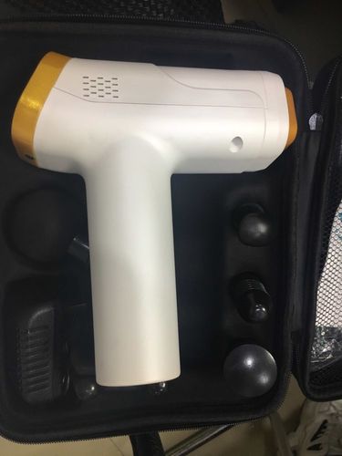 Customer photo review of 20 Speed LCD Display Muscle Massager Gun With 6 Massage Heads - More Colors