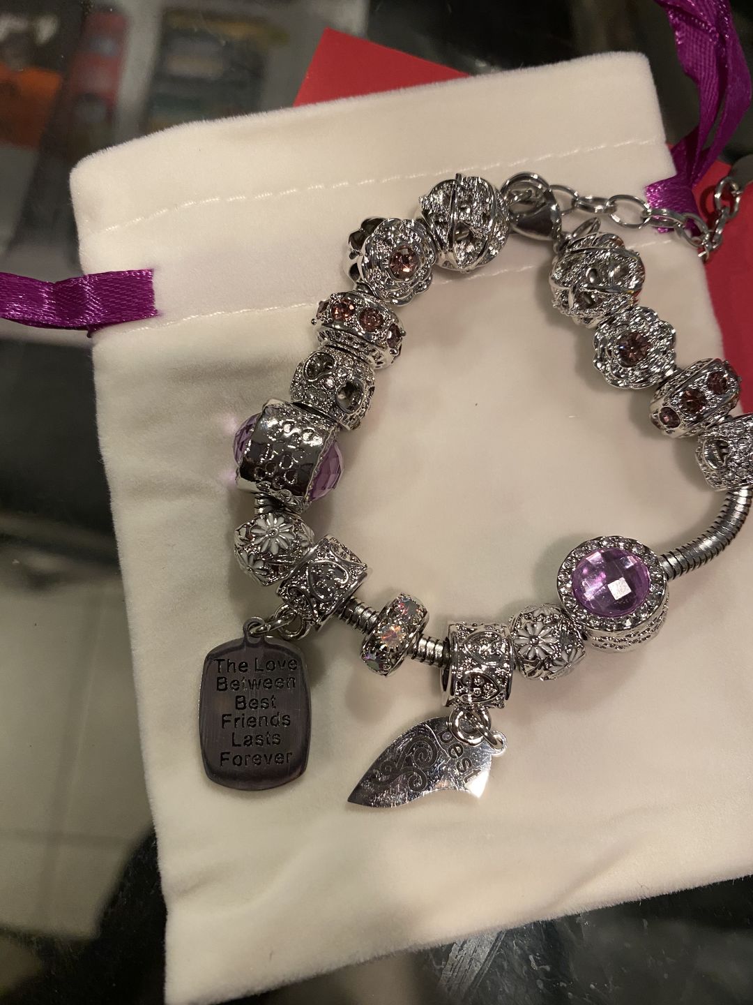 Customer photo review of Aunt Niece Infinite Love Bracelets