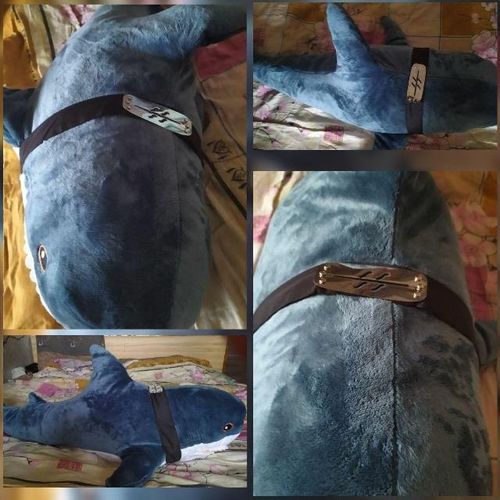 Customer photo review of Jawzo - Kawaii Shark Plush