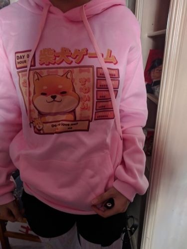 Customer photo review of Shiba Inu Sweatshirt