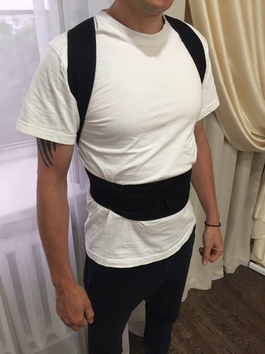 Customer photo review of Back Posture Corrector Posture Brace Support - Adjustable Back Trainer