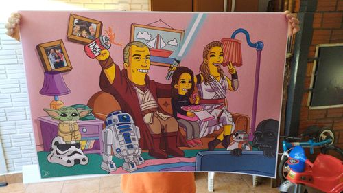 Customer photo review of RETRATO EM ARQUIVO DIGITAL FAMILIA AMARELA