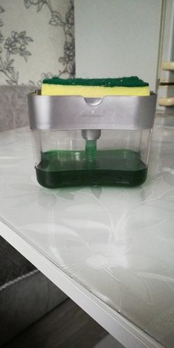 Customer photo review of Smart™ Liquid Soap Pump Dispenser + Sponge Holder (With Free Sponge)