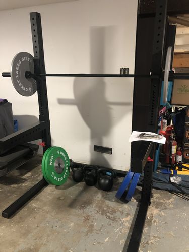 Customer photo review of Squat Rack 3x3 inch - heavy duty squat stand