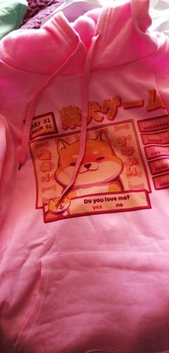 Customer photo review of Shiba Inu Sweatshirt