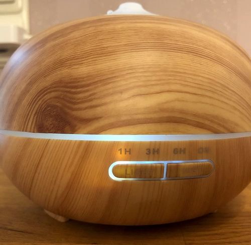Customer photo review of AROMAKESSEL - der bauchige LED Aroma Diffuser im Holz-Look